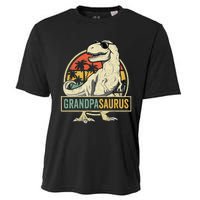 Grandpasaurus T Rex Dinosaur Grandpa Saurus Family Matching Cooling Performance Crew T-Shirt