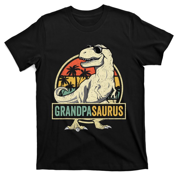 Grandpasaurus T Rex Dinosaur Grandpa Saurus Family Matching T-Shirt