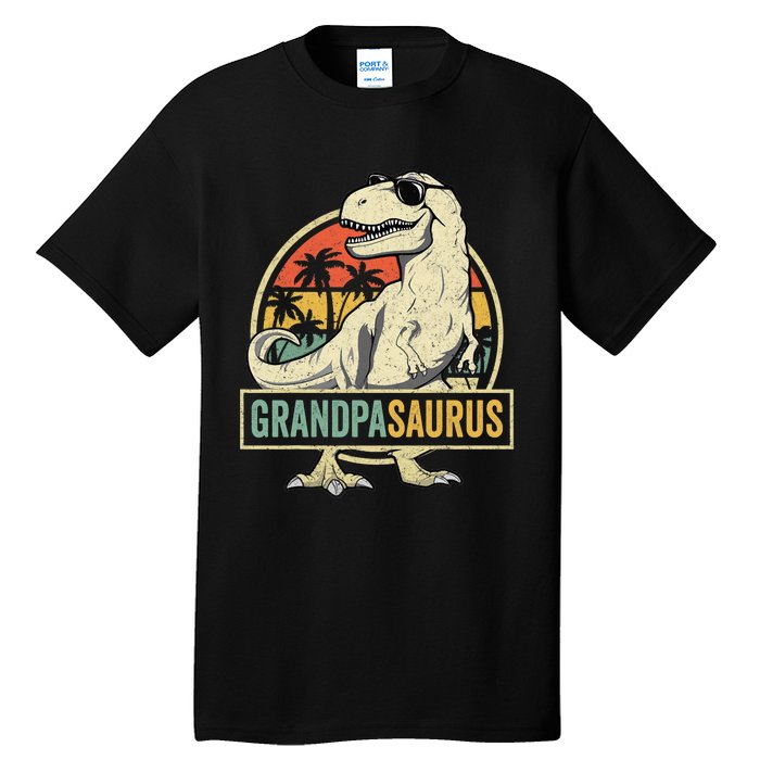 Grandpasaurus T Rex Dinosaur Grandpa Saurus Family Matching Tall T-Shirt