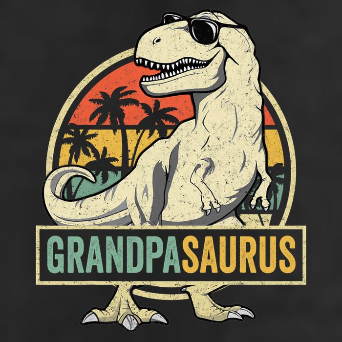 Grandpasaurus T Rex Dinosaur Grandpa Saurus Family Matching Beanie