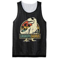 Grandpasaurus T Rex Dinosaur Grandpa Saurus Family Matching Mesh Reversible Basketball Jersey Tank