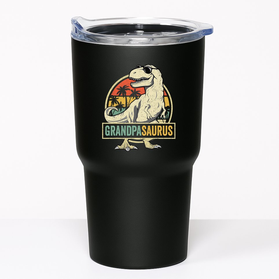 Grandpasaurus T Rex Dinosaur Grandpa Saurus Family Matching Tumbler