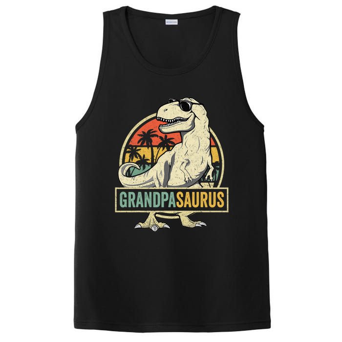 Grandpasaurus T Rex Dinosaur Grandpa Saurus Family Matching PosiCharge Competitor Tank