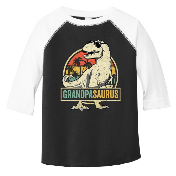 Grandpasaurus T Rex Dinosaur Grandpa Saurus Family Matching Toddler Fine Jersey T-Shirt