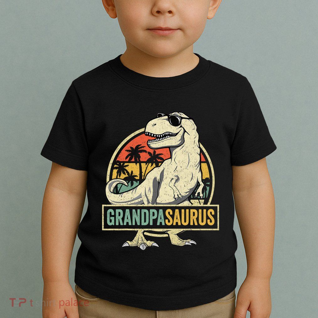 Grandpasaurus T Rex Dinosaur Grandpa Saurus Family Matching Toddler T-Shirt