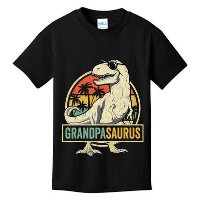 Grandpasaurus T Rex Dinosaur Grandpa Saurus Family Matching Kids T-Shirt