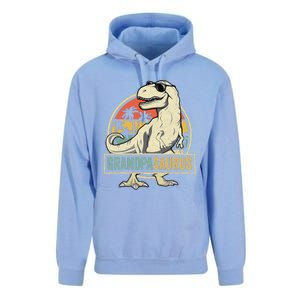 Grandpasaurus T Rex Dinosaur Grandpa Saurus Family Matching Unisex Surf Hoodie