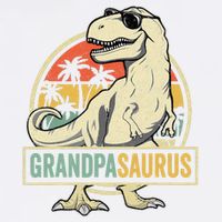 Grandpasaurus T Rex Dinosaur Grandpa Saurus Family Matching Garment-Dyed Sweatshirt