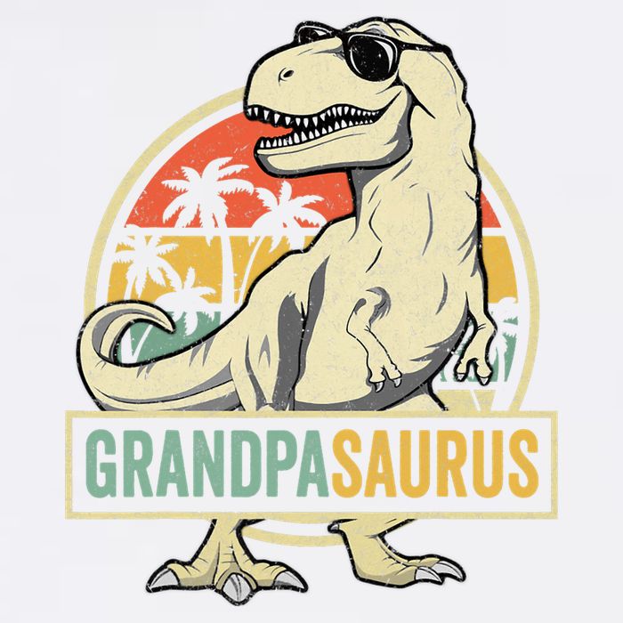 Grandpasaurus T Rex Dinosaur Grandpa Saurus Family Matching Garment-Dyed Sweatshirt