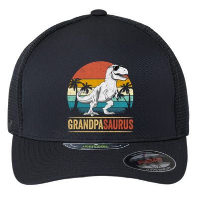 Grandpasaurus T Rex Dinosaur Grandpa Saurus Family Matching Flexfit Unipanel Trucker Cap