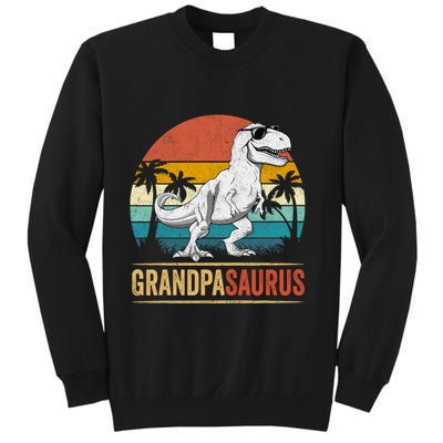 Grandpasaurus T Rex Dinosaur Grandpa Saurus Family Matching Sweatshirt