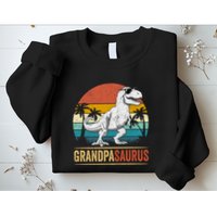 Grandpasaurus T Rex Dinosaur Grandpa Saurus Family Matching Sweatshirt