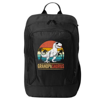 Grandpasaurus T Rex Dinosaur Grandpa Saurus Family Matching City Backpack
