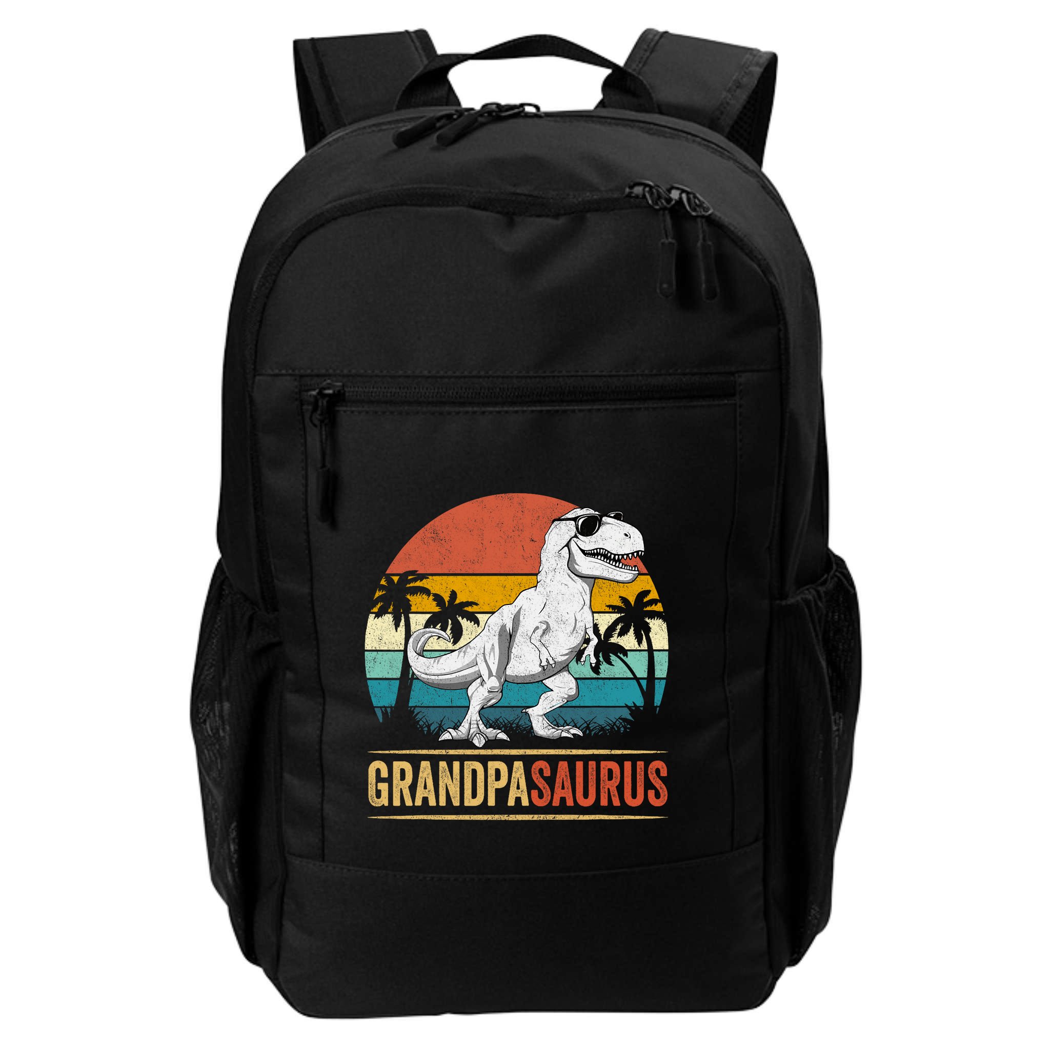 Grandpasaurus T Rex Dinosaur Grandpa Saurus Family Matching Backpack