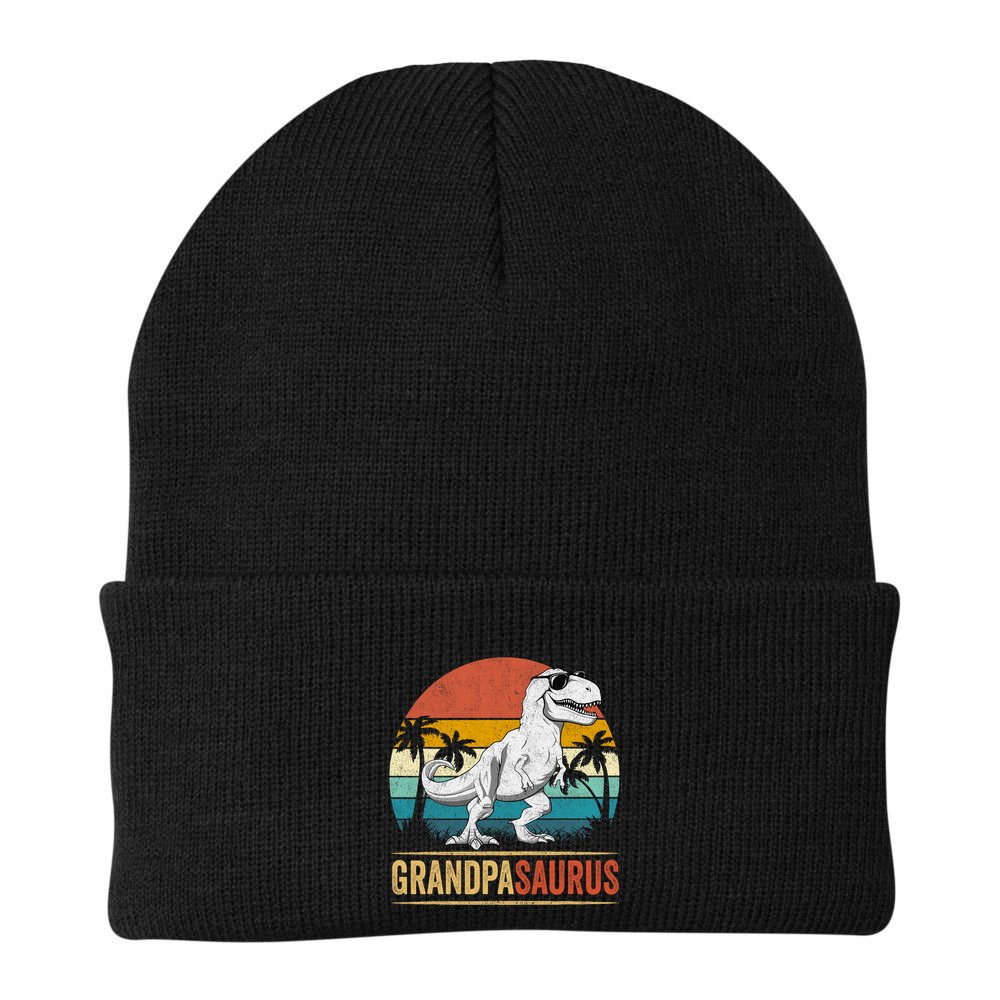 Grandpasaurus T Rex Dinosaur Grandpa Saurus Family Matching Beanie