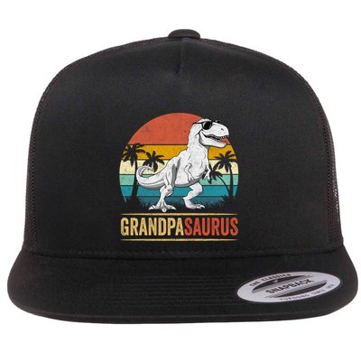 Grandpasaurus T Rex Dinosaur Grandpa Saurus Family Matching Flatbill Hat