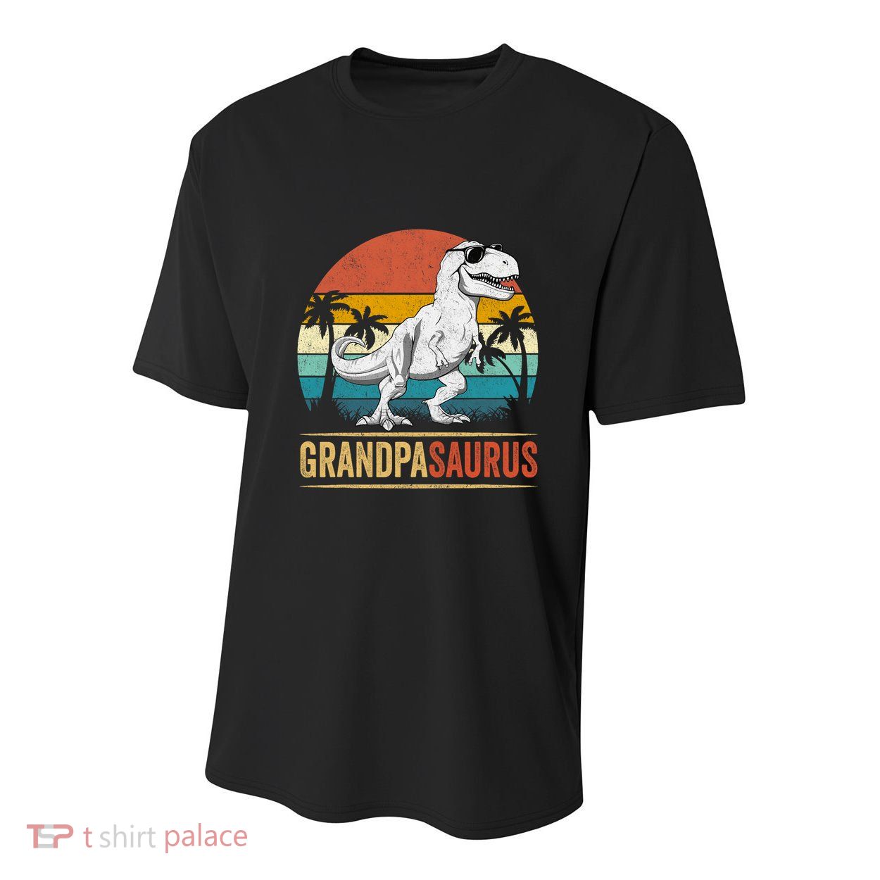 Grandpasaurus T Rex Dinosaur Grandpa Saurus Family Matching Youth Performance Sprint T-Shirt