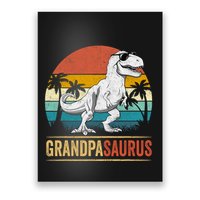 Grandpasaurus T Rex Dinosaur Grandpa Saurus Family Matching Poster