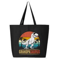 Grandpasaurus T Rex Dinosaur Grandpa Saurus Family Matching 25L Jumbo Tote