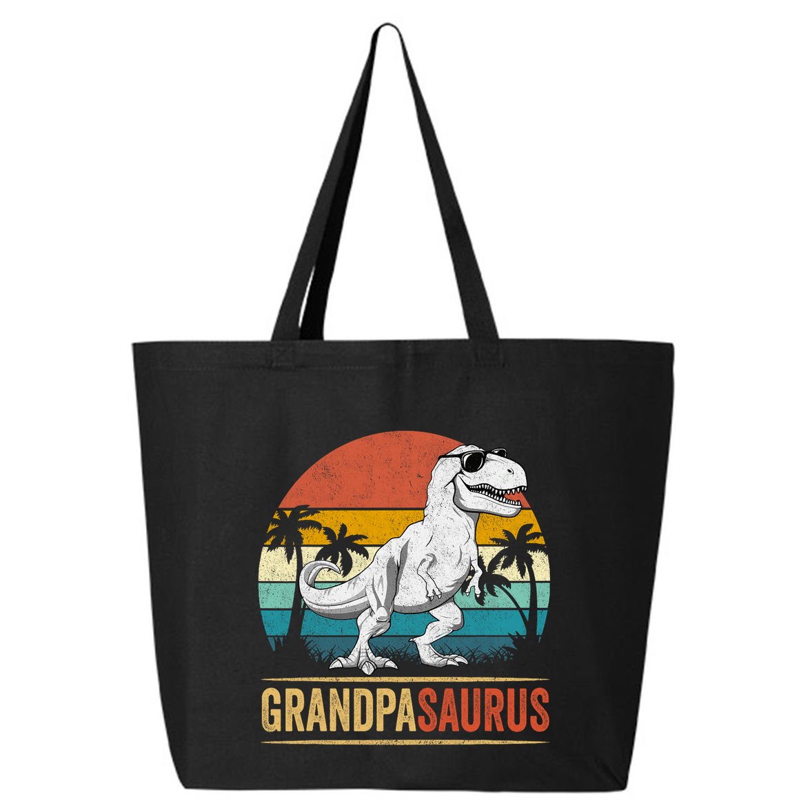 Grandpasaurus T Rex Dinosaur Grandpa Saurus Family Matching 25L Jumbo Tote