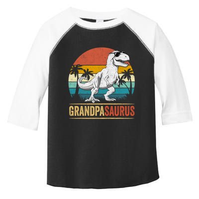 Grandpasaurus T Rex Dinosaur Grandpa Saurus Family Matching Toddler Fine Jersey T-Shirt