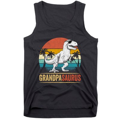 Grandpasaurus T Rex Dinosaur Grandpa Saurus Family Matching Tank Top