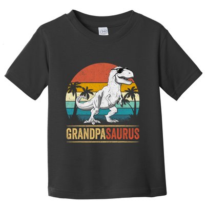 Grandpasaurus T Rex Dinosaur Grandpa Saurus Family Matching Toddler T-Shirt