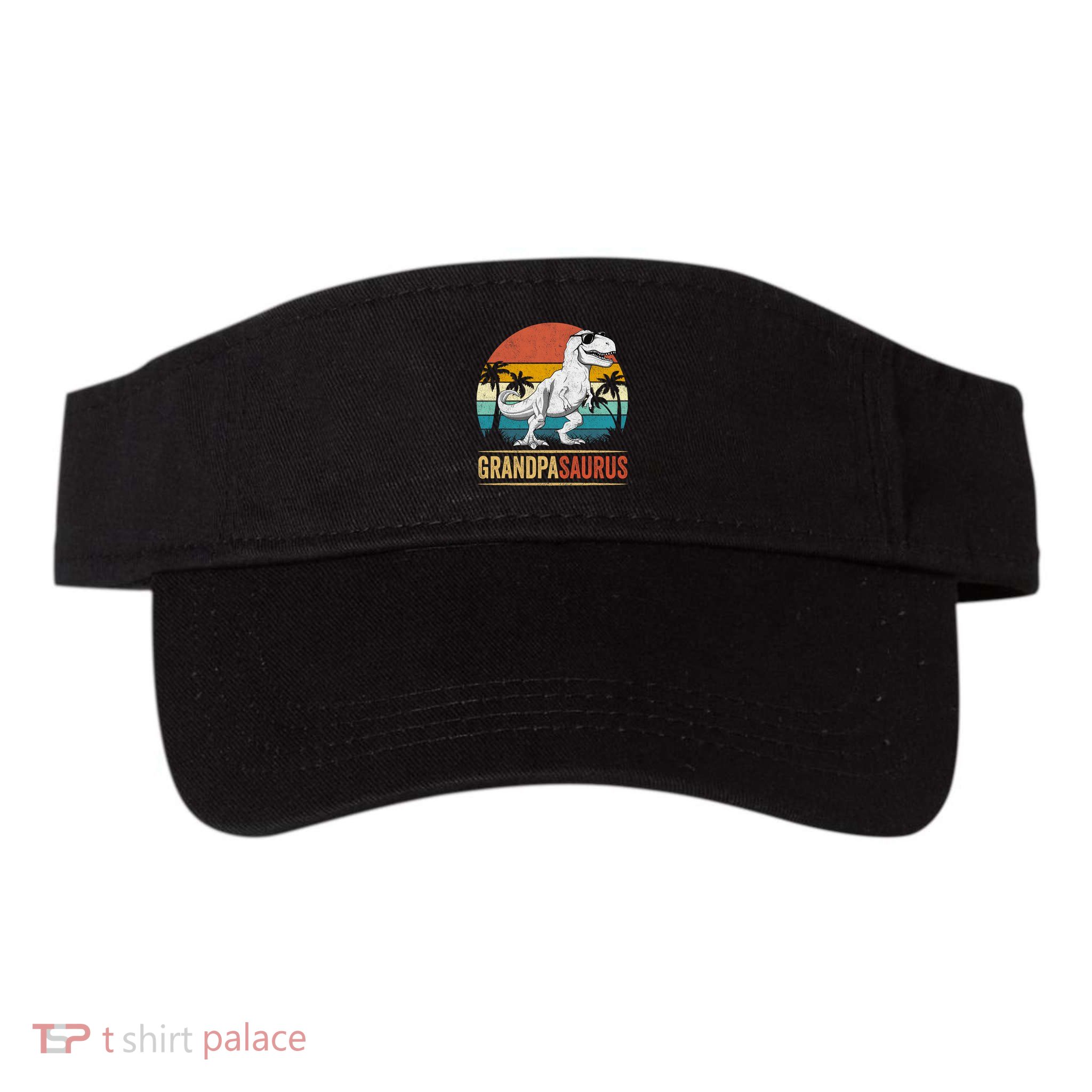Grandpasaurus T Rex Dinosaur Grandpa Saurus Family Matching Visor