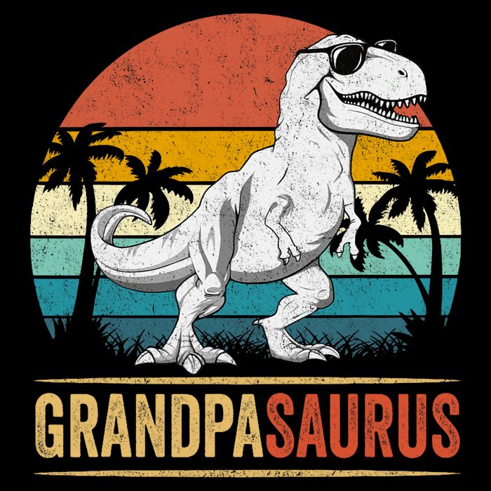 Grandpasaurus T Rex Dinosaur Grandpa Saurus Family Matching Wool Snapback Cap