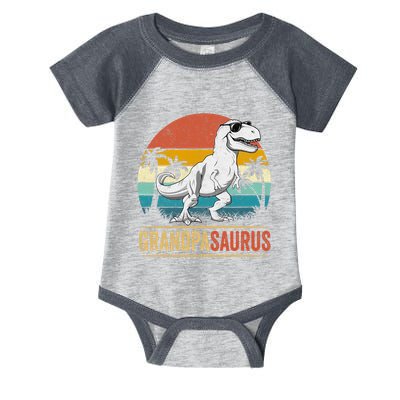 Grandpasaurus T Rex Dinosaur Grandpa Saurus Family Matching Infant Baby Jersey Bodysuit