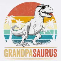 Grandpasaurus T Rex Dinosaur Grandpa Saurus Family Matching Garment-Dyed Sweatshirt