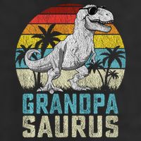 Grandpasaurus T Rex Dinosaur Grandpa Saurus FatherS Family Sweat 7 Panel Mesh Trucker Snapback Hat
