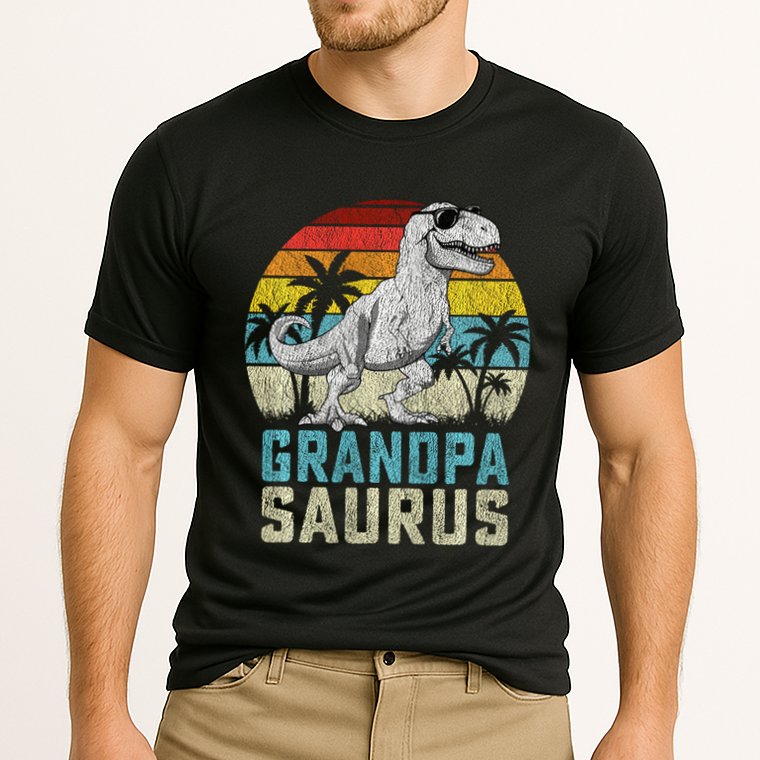 Grandpasaurus T Rex Dinosaur Grandpa Saurus FatherS Family Sweat Cooling Performance Crew T-Shirt