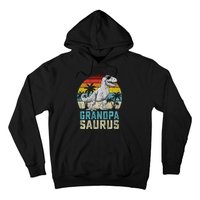 Grandpasaurus T Rex Dinosaur Grandpa Saurus FatherS Family Sweat Hoodie