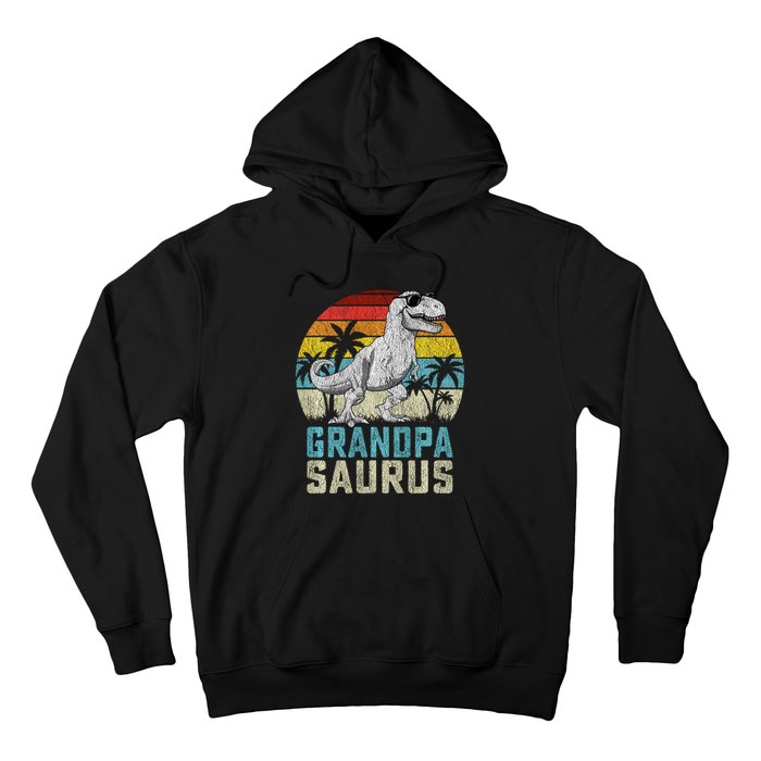 Grandpasaurus T Rex Dinosaur Grandpa Saurus FatherS Family Sweat Hoodie