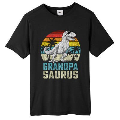 Grandpasaurus T Rex Dinosaur Grandpa Saurus FatherS Family Sweat Tall Fusion ChromaSoft Performance T-Shirt