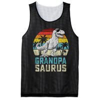 Grandpasaurus T Rex Dinosaur Grandpa Saurus FatherS Family Sweat Mesh Reversible Basketball Jersey Tank