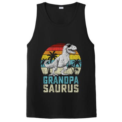 Grandpasaurus T Rex Dinosaur Grandpa Saurus FatherS Family Sweat PosiCharge Competitor Tank