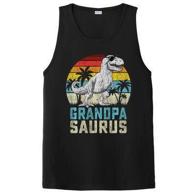 Grandpasaurus T Rex Dinosaur Grandpa Saurus FatherS Family Sweat PosiCharge Competitor Tank