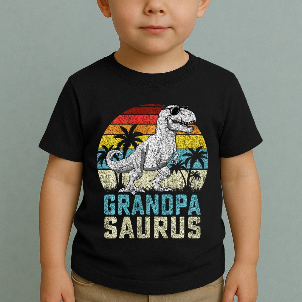 Grandpasaurus T Rex Dinosaur Grandpa Saurus FatherS Family Sweat Toddler T-Shirt