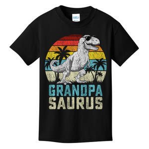 Grandpasaurus T Rex Dinosaur Grandpa Saurus FatherS Family Sweat Kids T-Shirt