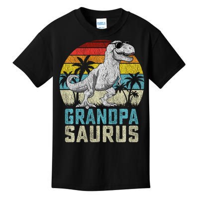 Grandpasaurus T Rex Dinosaur Grandpa Saurus FatherS Family Sweat Kids T-Shirt