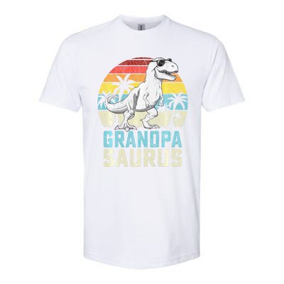 Grandpasaurus T Rex Dinosaur Grandpa Saurus FatherS Family Sweat Softstyle CVC T-Shirt