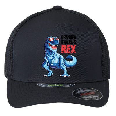 Grandpasaurus T Rex Dinosaur Grandpa Saurus FatherS Family Flexfit Unipanel Trucker Cap