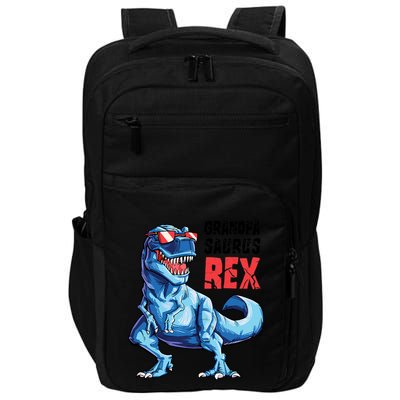 Grandpasaurus T Rex Dinosaur Grandpa Saurus FatherS Family Impact Tech Backpack