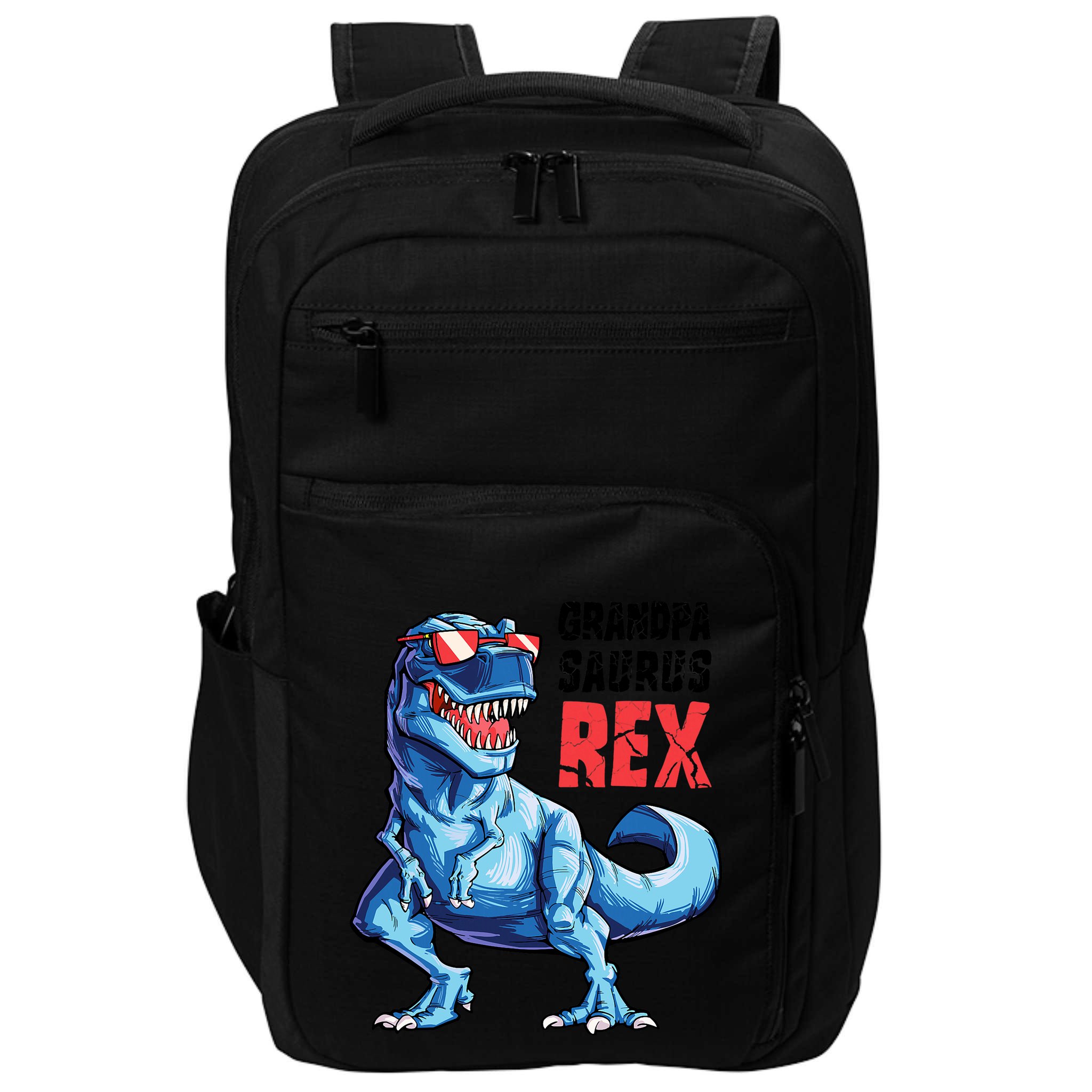 Grandpasaurus T Rex Dinosaur Grandpa Saurus FatherS Family Impact Tech Backpack
