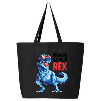 Grandpasaurus T Rex Dinosaur Grandpa Saurus FatherS Family 25L Jumbo Tote