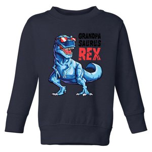 Grandpasaurus T Rex Dinosaur Grandpa Saurus FatherS Family Toddler Sweatshirt