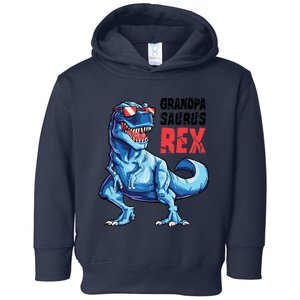 Grandpasaurus T Rex Dinosaur Grandpa Saurus FatherS Family Toddler Hoodie