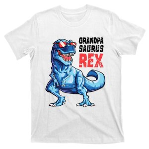 Grandpasaurus T Rex Dinosaur Grandpa Saurus FatherS Family T-Shirt